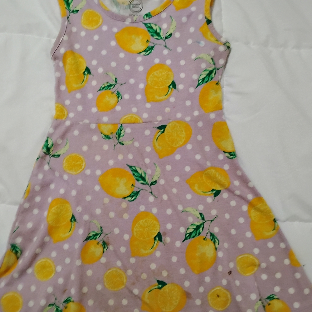 Place Kids Dress in Purple and Yellow